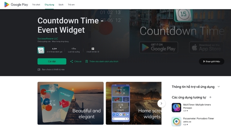 Countdown Time - Event Widget
