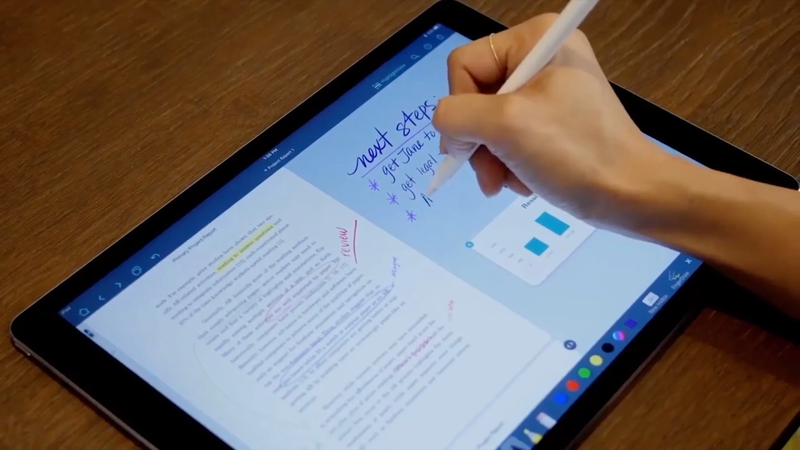 App ghi chú cho sinh viên trên iPad 5