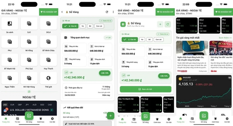 Báo Giá Vàng - Tỷ Giá Ngoại Tệ