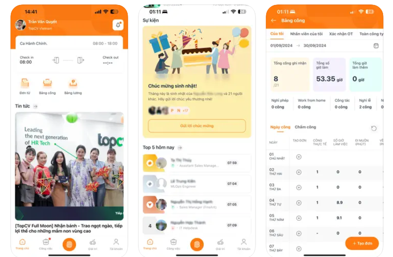 app tính lương trên iPhone ảnh 1