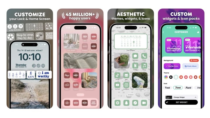 app trang trí màn hình điện thoại 3