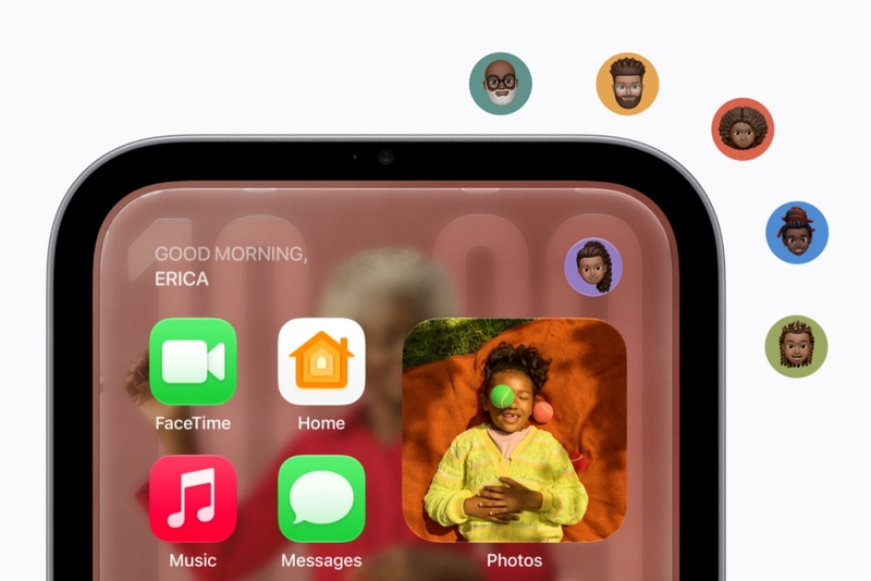 Apple HomeView nhận diện tối đa 6 người để hiển thị giao diện cá nhân tương ứng.