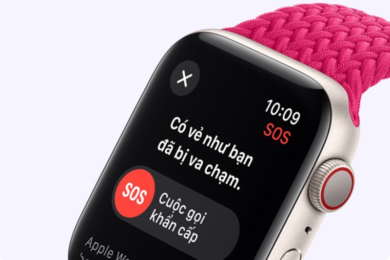 Apple Watch SE 2 GPS 44mm viền nhôm dây cao su 6