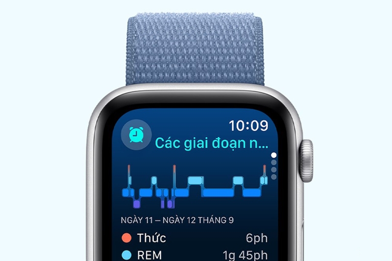 Apple Watch SE 2 GPS 44mm viền nhôm dây cao su 8