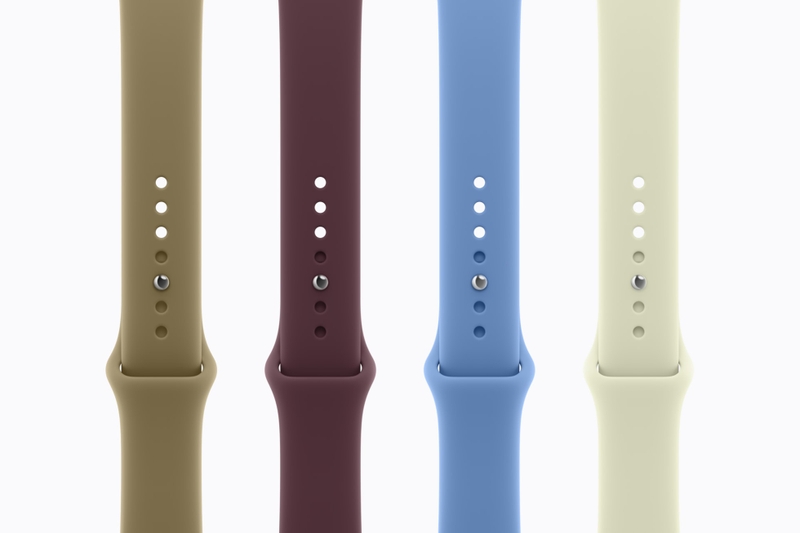 Apple làm mới bộ sưu tập Dây Đeo Thể Thao với nhiều tùy chọn màu sắc mới dành cho Apple Watch Series 12. (Nguồn ảnh: Apple)