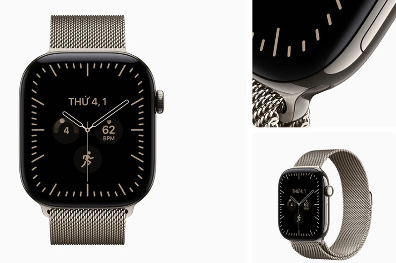 Apple Watch Series 12 5G 42mm Viền titan Dây Quấn Milan 2