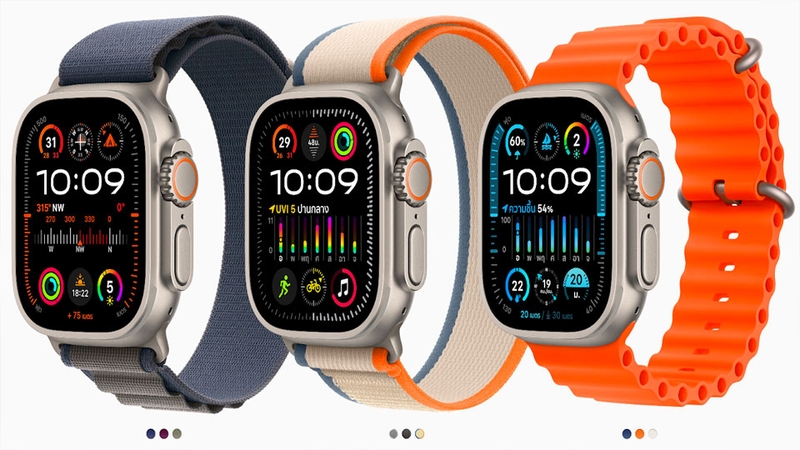 3 mẫu thiết kế dây đeo trên dòng Apple Watch Ultra 2