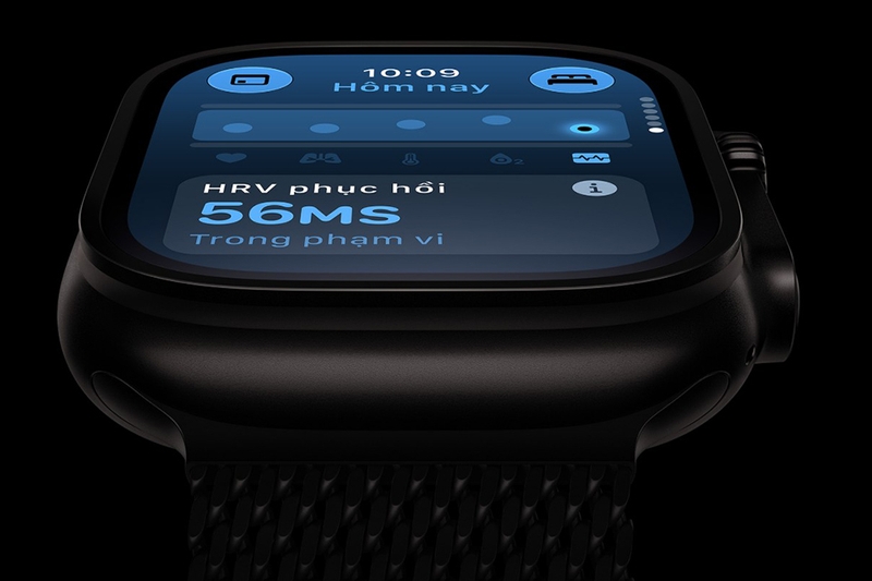 Apple Watch Ultra 4 5G 49mm Viền titan Dây Quấn Milan Titan 10