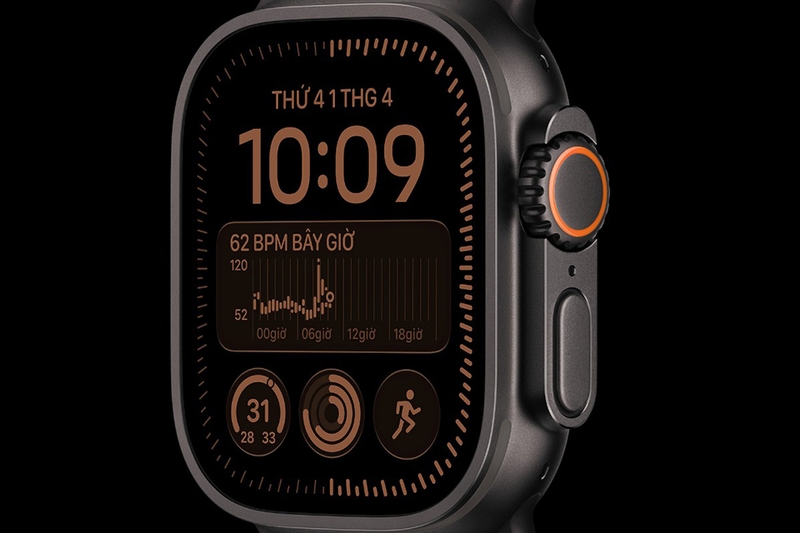 Apple Watch Ultra 4 5G 49mm Viền titan Dây Quấn Milan Titan 25