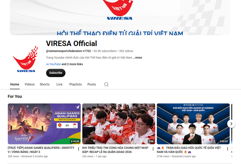 Xem trực tiếp ASIAD 2026 LOL tại các nền tảng của VIRESA