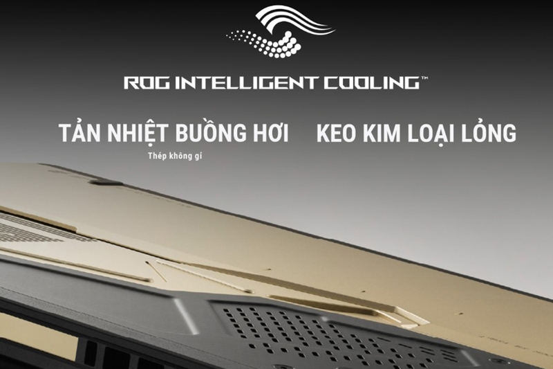 Asus ROG Flow Z13 GZ302EAC-RU184WS tản nhiệt buồng hơi