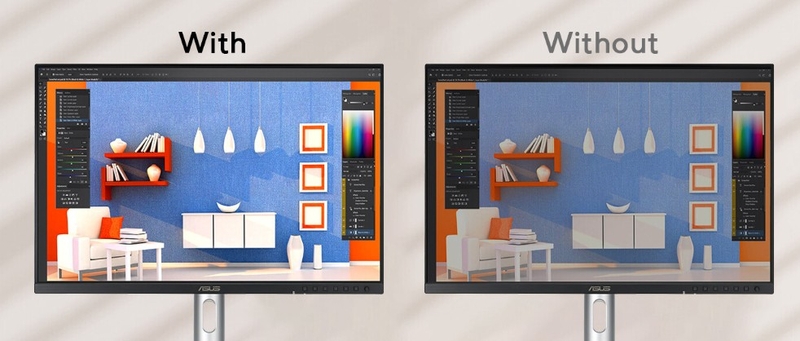 Màn hình Đồ họa Asus ProArt PA248QFV - ASUS Light Sync giữ màu sắc ổn định theo môi trường