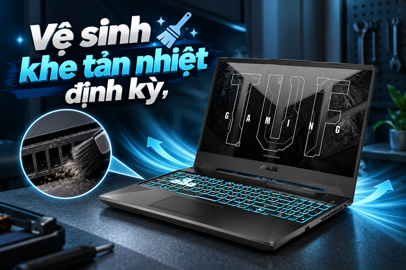 Asus TUF Gaming A15 chạy chậm phải làm sao  3