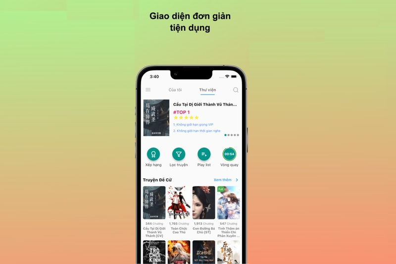 ứng dụng Audio Truyện Tiên Hiệp Tu Tiên 2