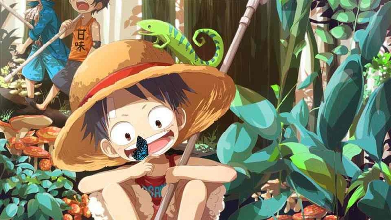 Nhân vật Lufy tuổi thơ siêu đáng yêu