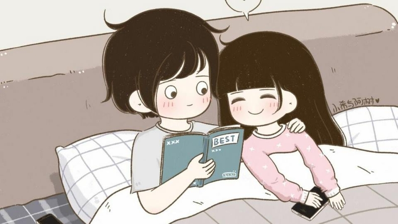 Các mẫu avatar cặp đáng yêu dựa trên hình ảnh anime