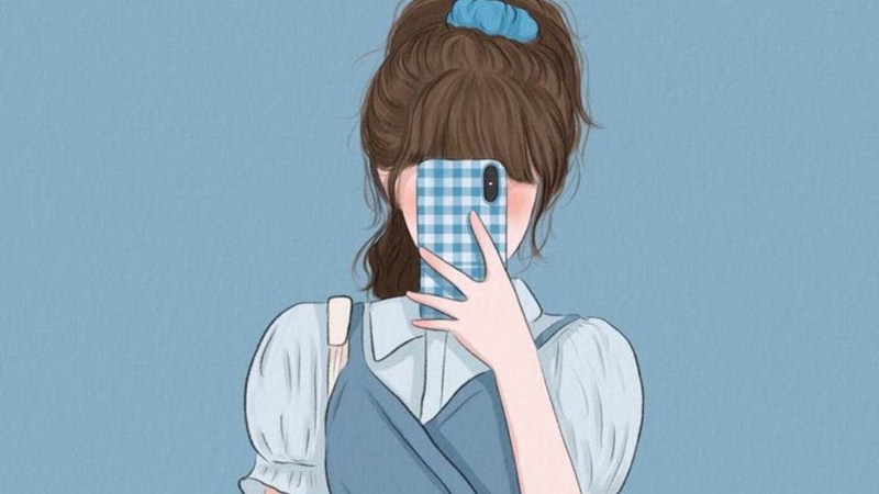 avatar con gái che mặt cute 14