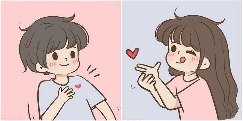 Nhiều avatar tình yêu sử dụng biểu tượng như trái tim, mũi tên của thần Cupid