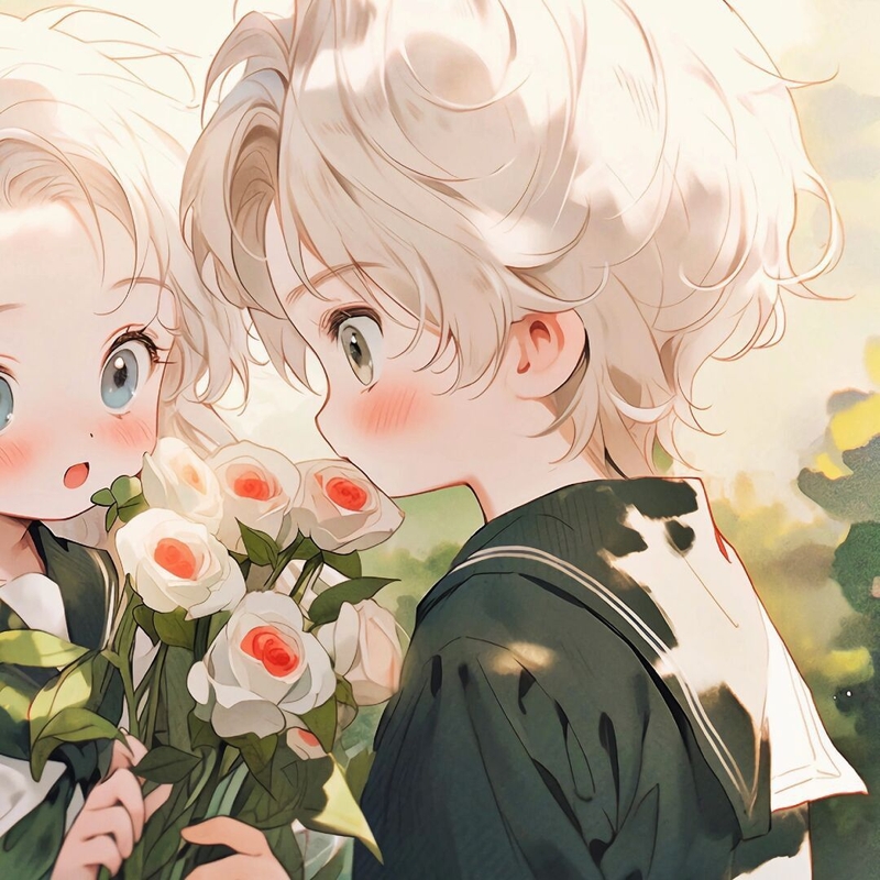 Avatar đôi 20/10 phong cách anime