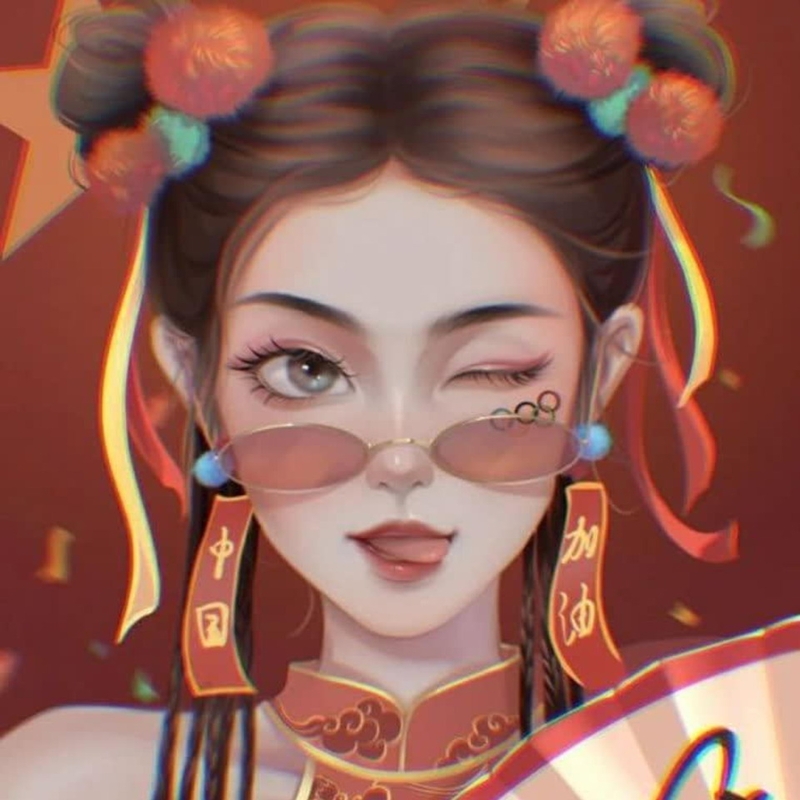 Avatar tết phông nền đen cực ngầu