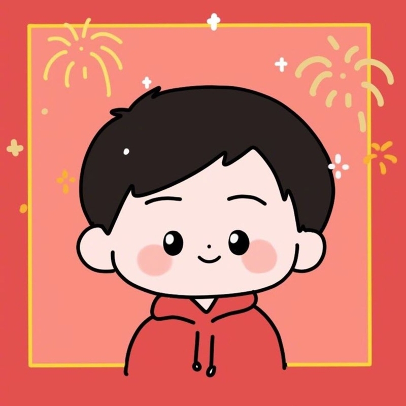 Avatar tết nam nền đỏ nổi bật