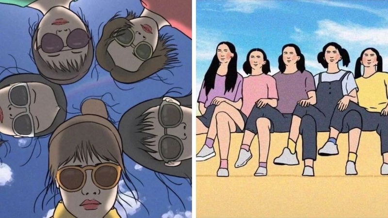 Avatar vô tri cho nhóm bạn 6