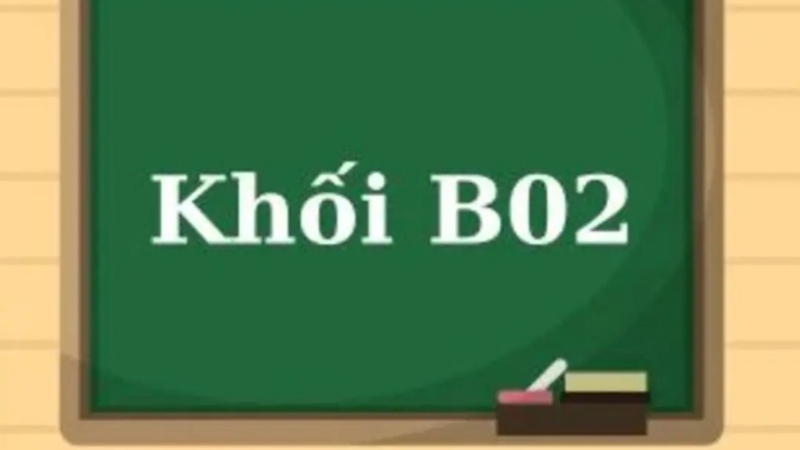 Tổ hợp môn B02 bao gồm ba môn Toán, Sinh Học và Địa Lý