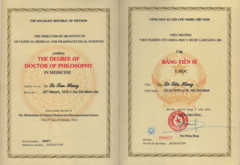 bằng tiến sĩ