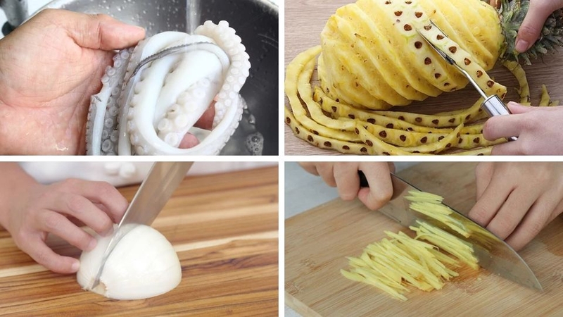 bạch tuộc xào dứa 2