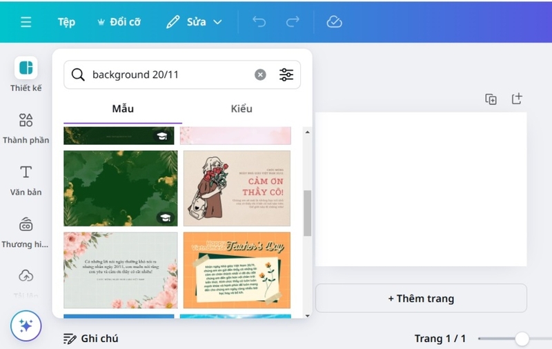 Tìm kiếm mẫu background mà bạn yêu thích