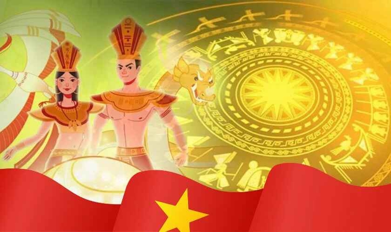 background Giỗ Tổ Hùng Vương hình 17