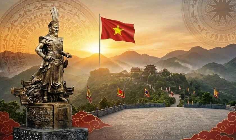 background Giỗ Tổ Hùng Vương hình 18