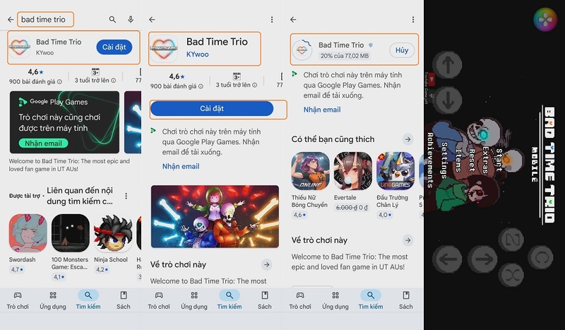 Cách tải về Bad Time Trio cho thiết bị Android của bạn