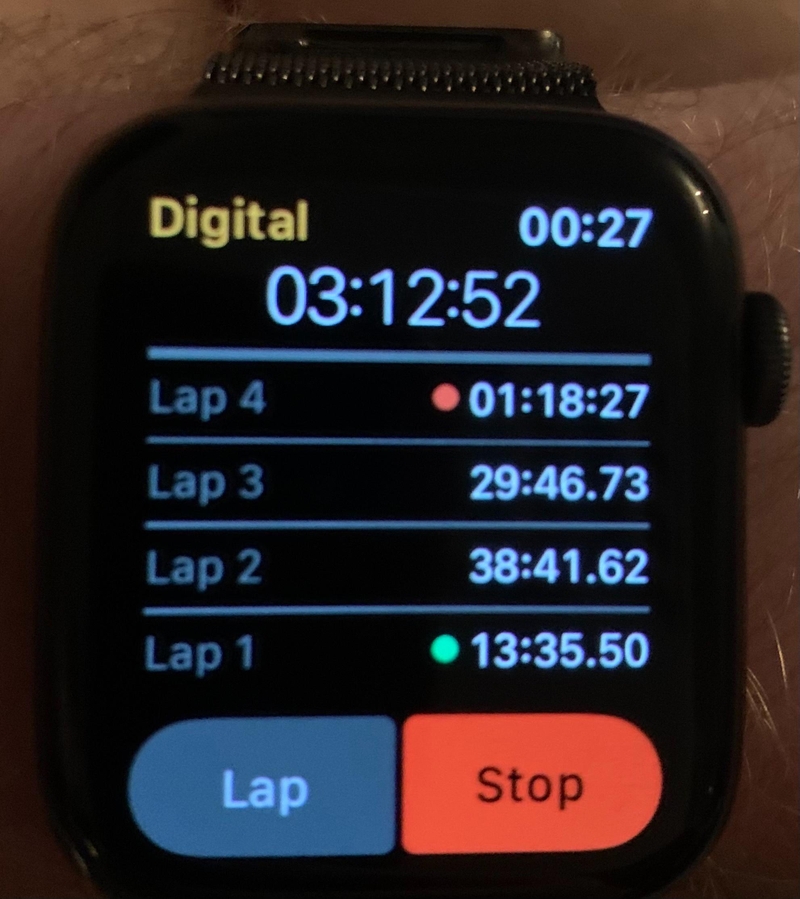 đồng hồ bấm giờ trên Apple Watch - Hình 5
