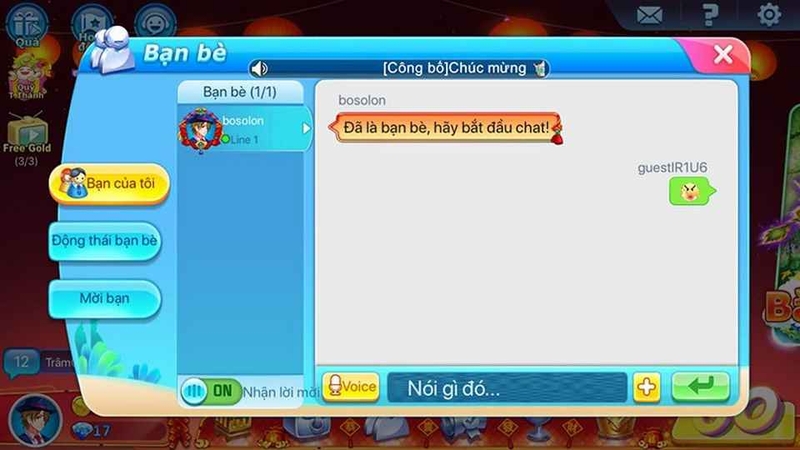 Kết nối và giao lưu với hệ thống kết bạn