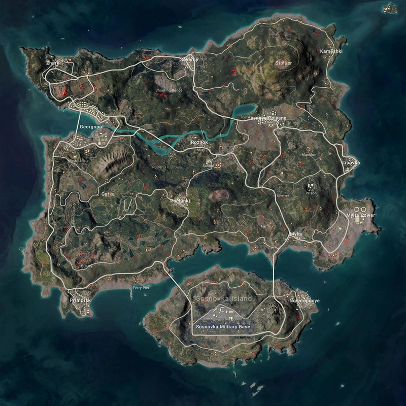 bản đồ pubg ảnh 1