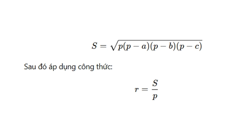bán kính đường tròn nội tiếp tam giác ảnh 4