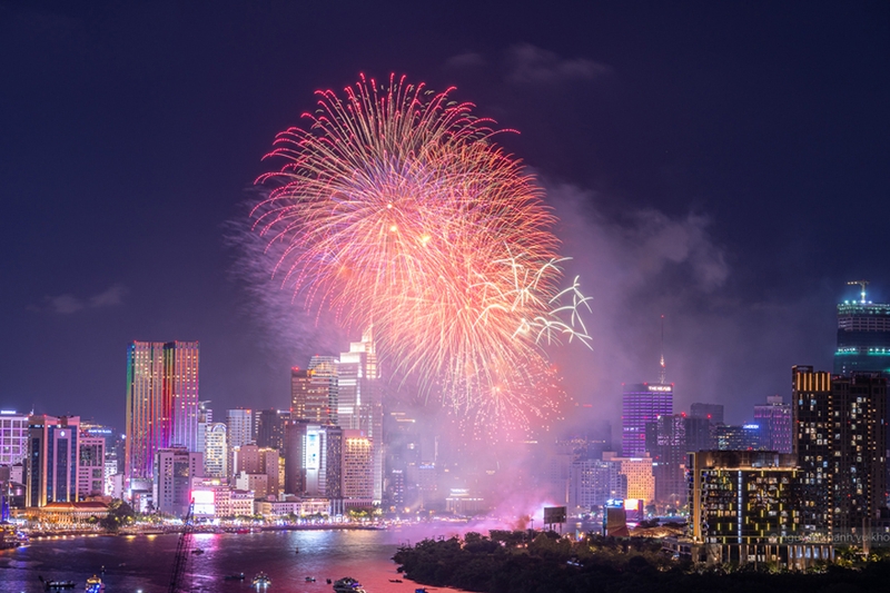 Địa điểm bắn pháo hoa Tết Dương lịch 2025 tại TP Hồ Chí Minh.