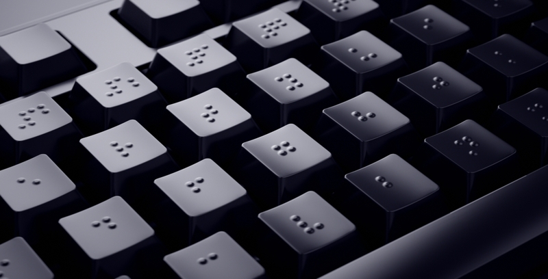 Bàn phím có ký tự/chữ nổi Braille