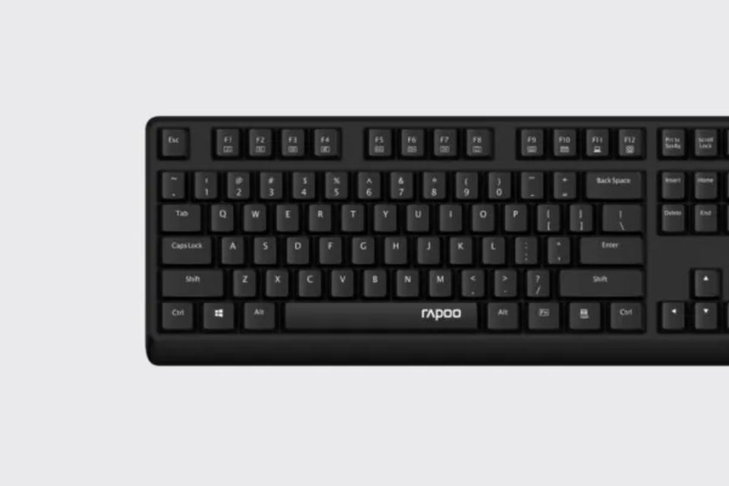 Bàn phím có dây Rapoo NK1500 - Phím tắt đa phương tiện tiện lợi