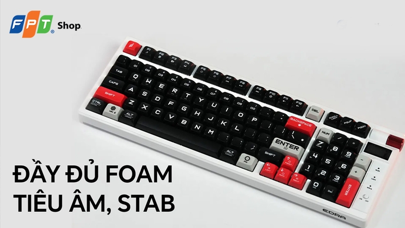 Bàn phím E-DRA EK398PRO Red Switch