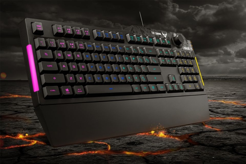 Bàn phím Gaming có dây Asus TUF K1 - Có thể lập trình nhờ bộ nhớ trên bo mạch