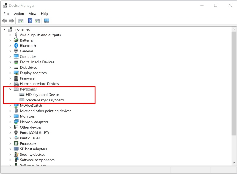 bàn phím laptop Lenovo không gõ được 4