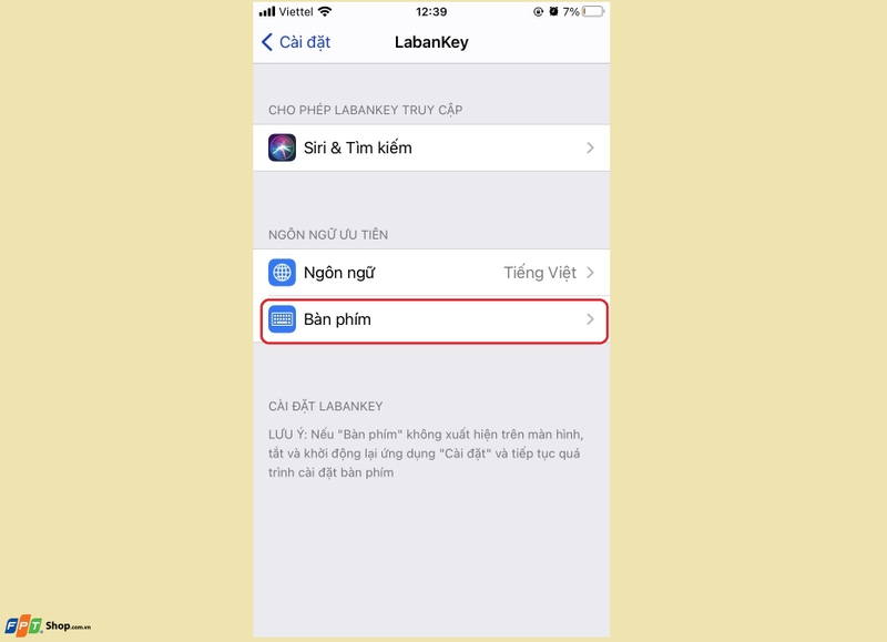 bàn phím số iphone 3