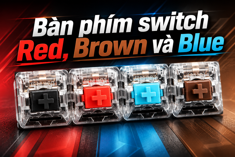 Bàn phím switch Red, Brown, Blue khác nhau thế nào 5