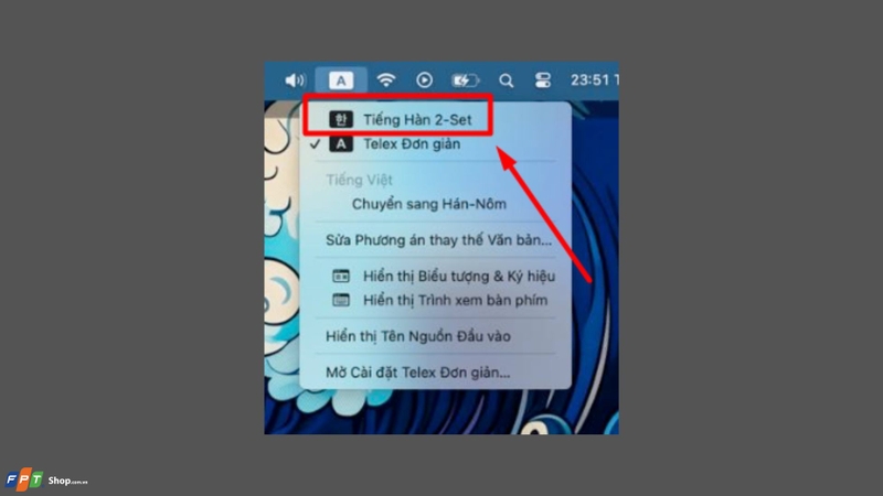 Nhấn tổ hợp phím Command + Space