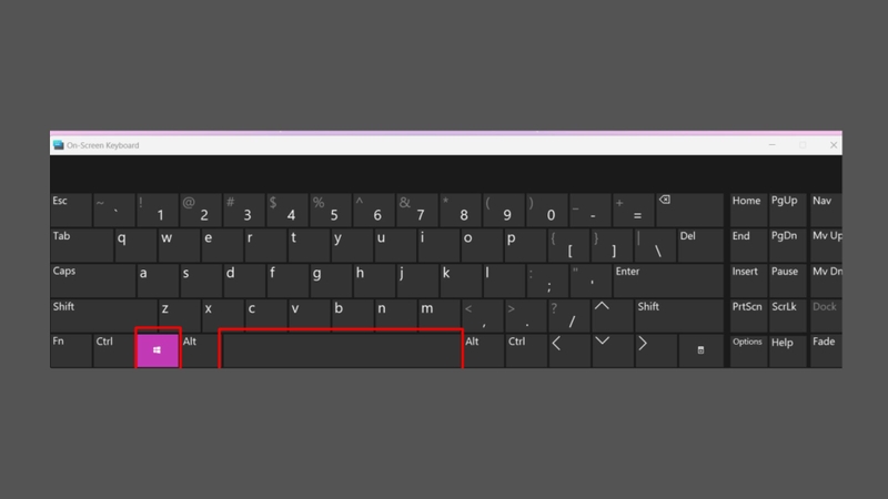 Sử dụng tổ hợp phím Alt + Shift hoặc Windows + Space