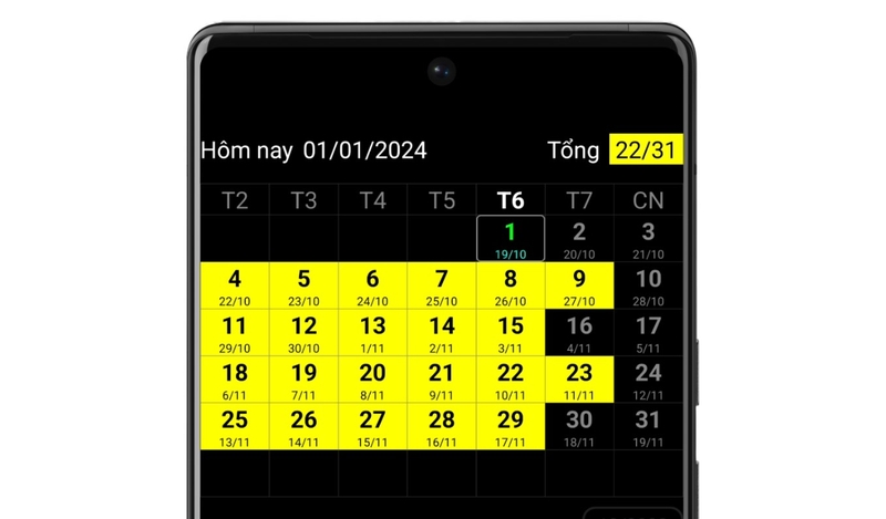 bảng chấm công ảnh 9