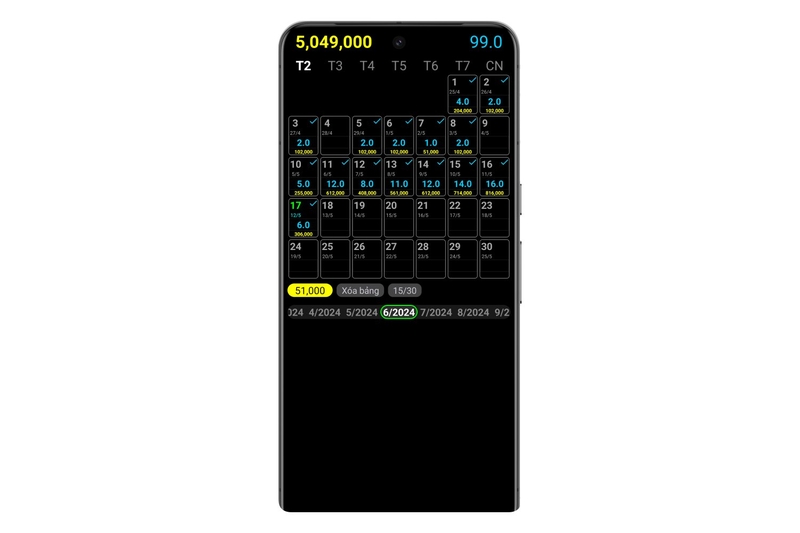 bảng chấm công ảnh 13