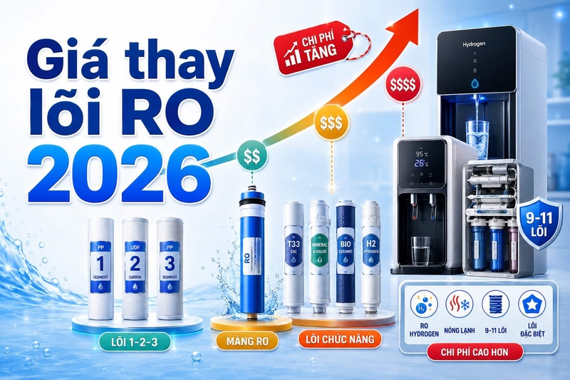 Bảng gi&aacute; thay l&otilde;i lọc nước RO mới nhất 2026 ảnh 6